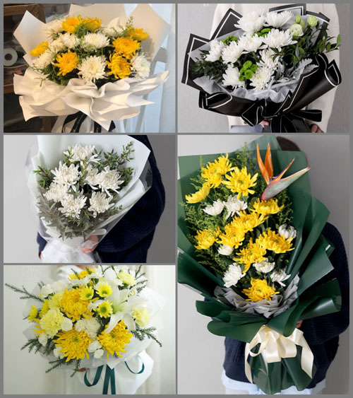 贵州毕节市黔西县素朴镇营山村白事花束代送